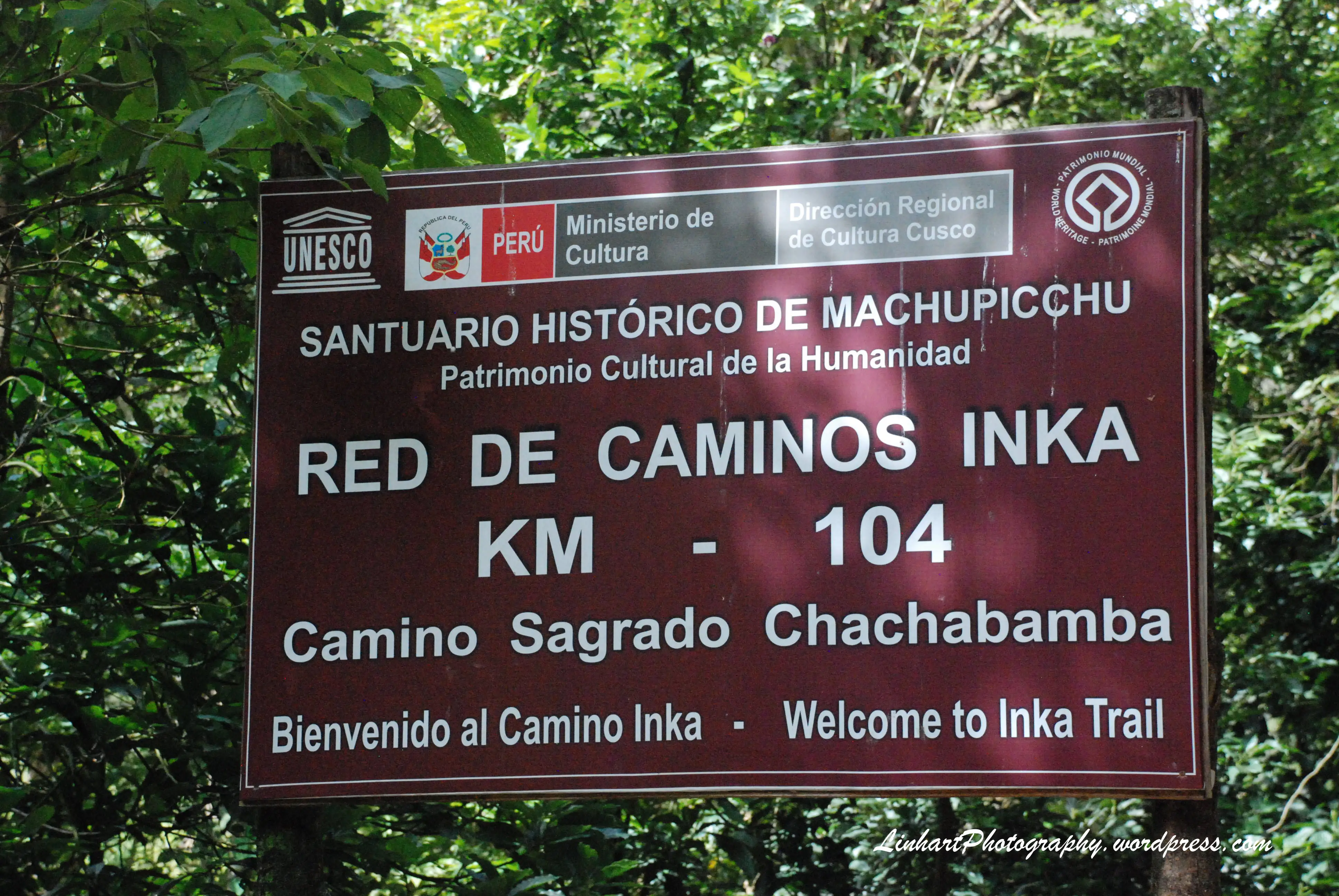 Inca Trail permit checkpoint at KM 104 control gate
